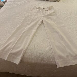 Anthropologie Maeve Cream Trousers